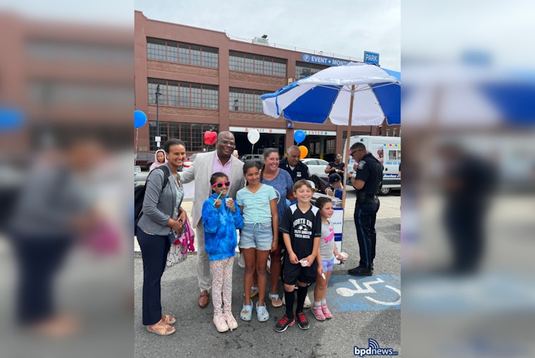 Boston Police Sweeten the Start of School Year with Debut of Slush Cart at Eliot School Carnival