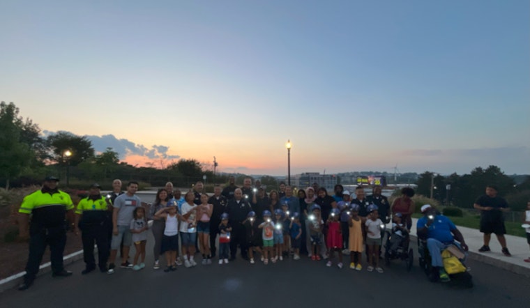 Boston Residents and Police Shine Together in District A-7's Final Flashlight Walk of the Summer