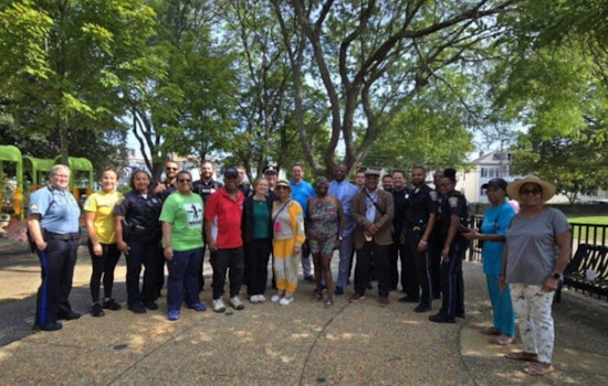 Boston's Mattapan Residents and Police Bridge Gap Over Coffee in Almont Park