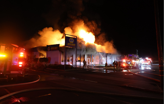 CAL FIRE and Local Departments Quell Commercial Blaze on Monterey Road in Morgan Hill