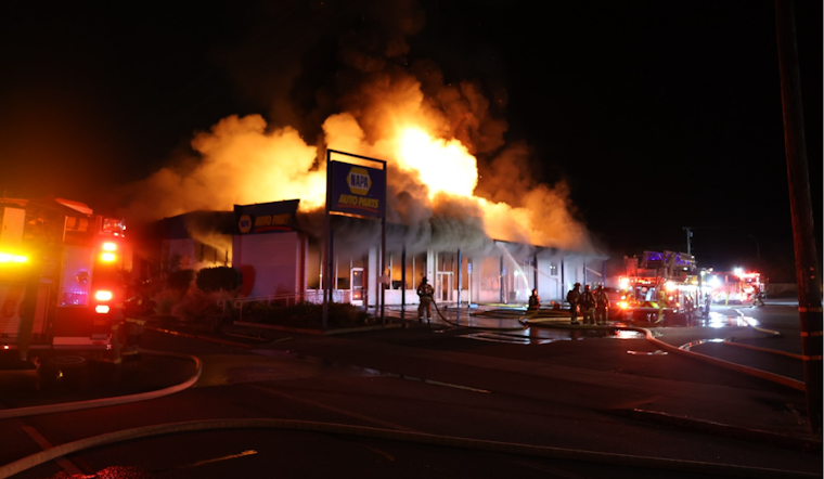 CAL FIRE and Local Departments Quell Commercial Blaze on Monterey Road in Morgan Hill