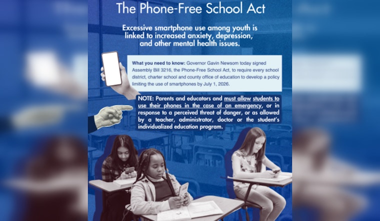 California Governor Signs Phone-Free School Act Mandating Smartphone Limits in Schools by 2026