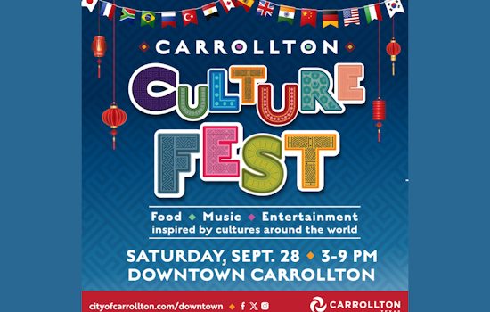 Carrollton Culture Fest: A Global Extravaganza in Historic Downtown on September 28