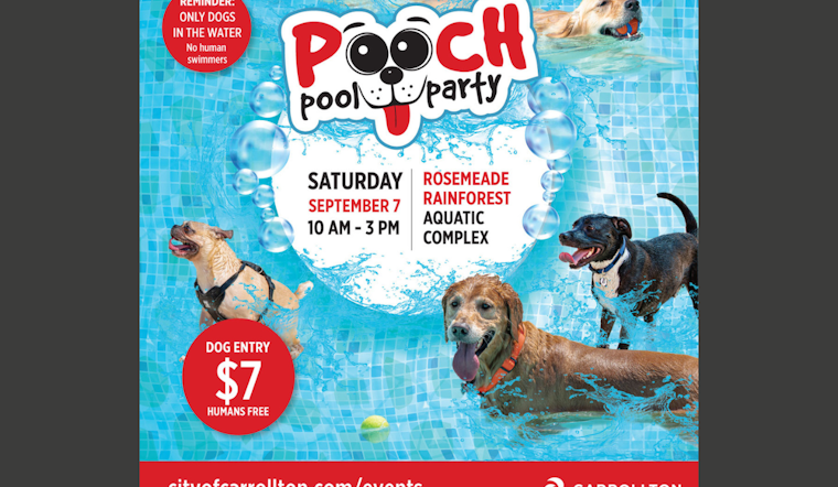 Carrollton's Annual Pooch Pool Party Set to Make a Splash on September 7