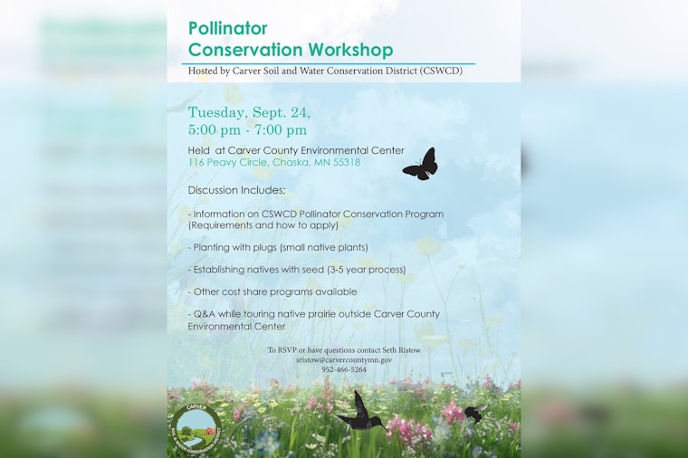 Carver County Hosts Workshop to Create Pollinator Gardens, Supports Local Ecosystems in Chaska