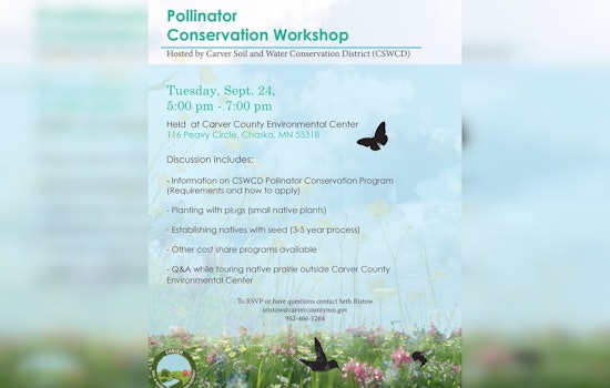 Carver County Hosts Workshop to Create Pollinator Gardens, Supports Local Ecosystems in Chaska