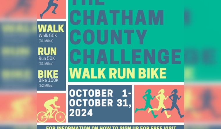 Chatham County Invites Residents to Join 5th Annual Fitness Challenge This October