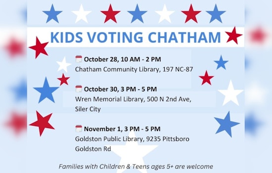Chatham County Libraries Ignite Civic Engagement with Kids Voting Events