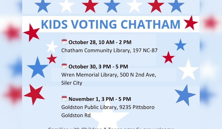 Chatham County Libraries Ignite Civic Engagement with Kids Voting Events