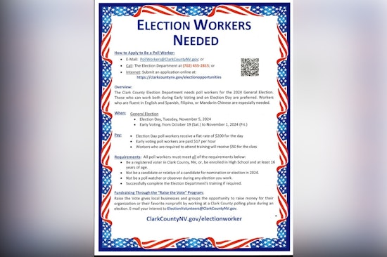 Clark County Election Department Seeks Poll Volunteers, Emphasizes Need for Bilingual Workers Ahead of 2024 General Election