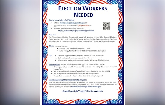 Clark County Election Department Seeks Poll Volunteers, Emphasizes Need for Bilingual Workers Ahead of 2024 General Election
