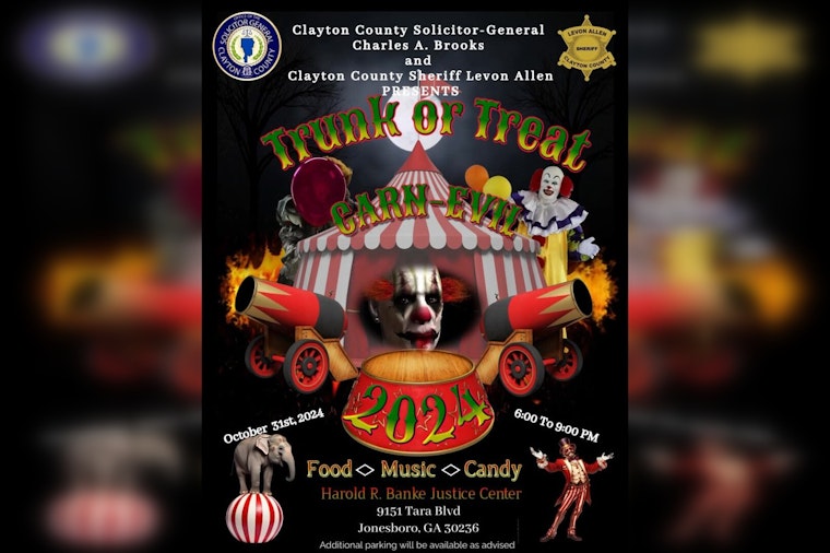 Clayton County Announces Family-Friendly 'Carn-Evil' Trunk or Treat Event for Halloween 2024