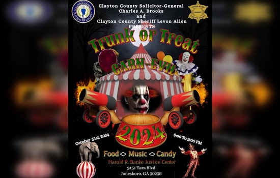Clayton County Announces Family-Friendly 'Carn-Evil' Trunk or Treat Event for Halloween 2024