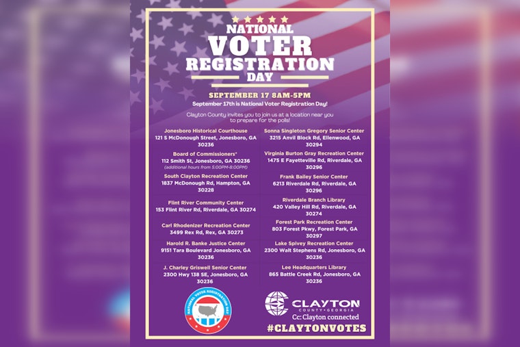 Clayton County Celebrates National Voter Registration Day with Public Drive to Boost Civic Participation