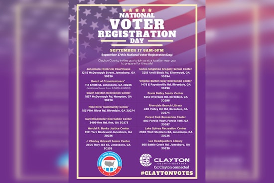 Clayton County Celebrates National Voter Registration Day with Public Drive to Boost Civic Participation