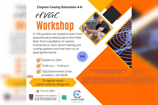 Clayton County Offers HVAC Workshop for Teens, Enrollment Now Open for Hands-On Learning Experience