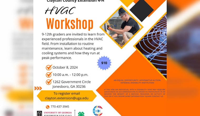 Clayton County Offers HVAC Workshop for Teens, Enrollment Now Open for Hands-On Learning Experience