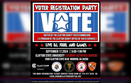 Clayton County Youth Invited to Voter Registration Party at Clayton State University
