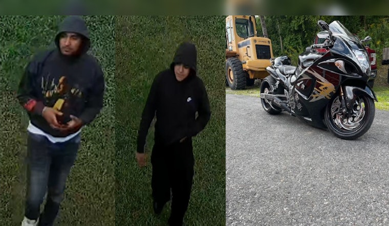 Clinton Police Seeking Public's Aid in Locating Suspects in Motorcycle Theft Case