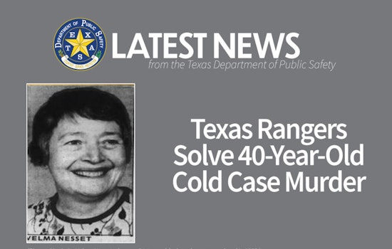 Cold Case Murder of Velma Nesset Solved in Ector County, Texas with Suspect Sentenced to 20 Years