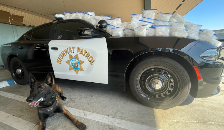 Concord Man Arrested with Nearly 100 Pounds of Suspected Meth on I-680 Following CHP K9 Detection