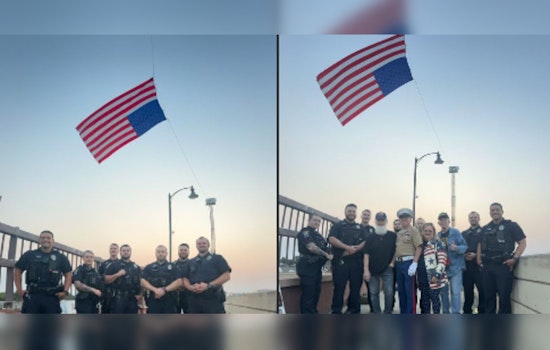 Coon Rapids First Responders Commemorate 9/11 with Silent Tribute on Main St Bridge