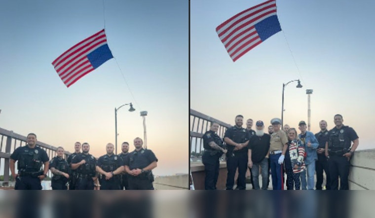 Coon Rapids First Responders Commemorate 9/11 with Silent Tribute on Main St Bridge