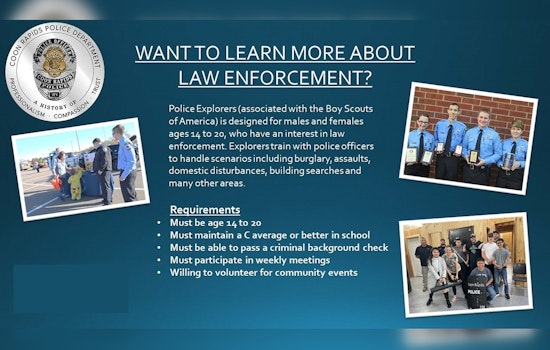 Coon Rapids Police Department Opens Applications for Youth Police Explorers Program