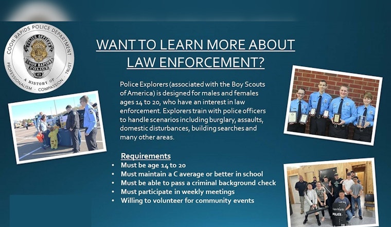 Coon Rapids Police Department to Host Youth Engagement Session for Police Explorer Program