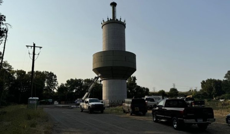 Coon Rapids Skyline Transformed as One-Million Gallon Water Tank Rises at New Tower Site