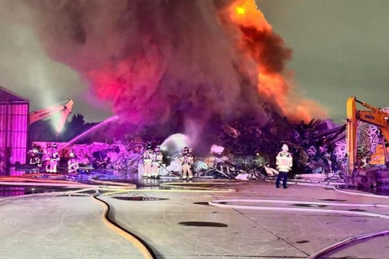 Cy-Fair Firefighters Contain Scrap Metal Inferno in Northwest Houston, Investigation Underway