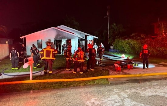 Delray Beach Family Displaced After Late-Night Blaze Damages Home Near Pine Grove Elementary