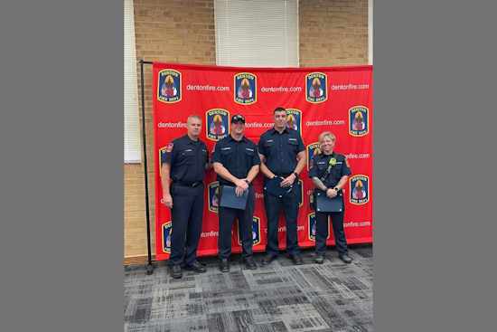 Denton Fire Department Announces Promotions, Celebrates Dedication of Team Members
