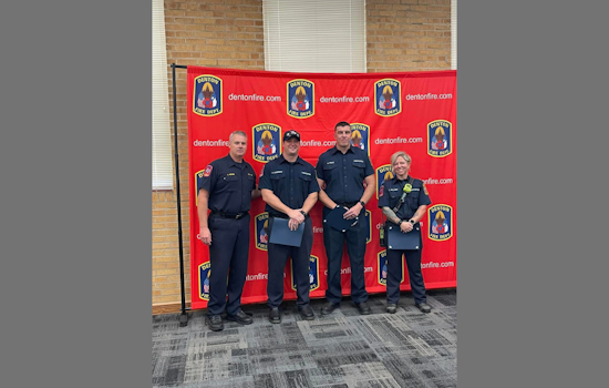 Denton Fire Department Announces Promotions, Celebrates Dedication of Team Members
