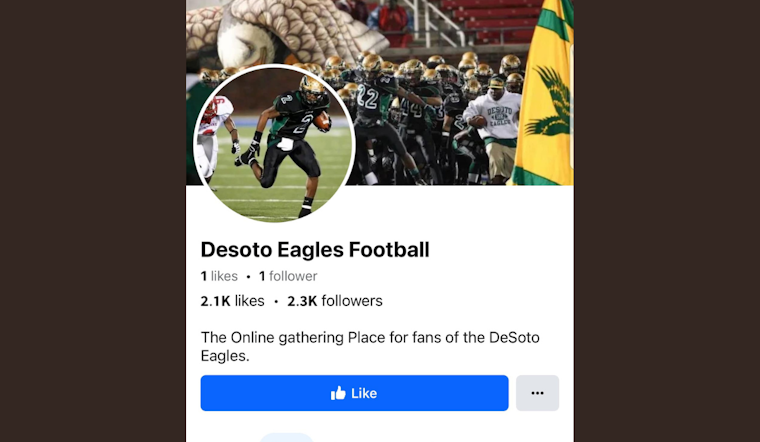DeSoto PD Alerts Fans to Fake Facebook Page Impersonating Eagles Football Team