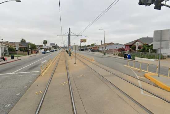 Driver Hospitalized, E Line Service Disrupted After Metro Train and Car Collide in East Los Angeles