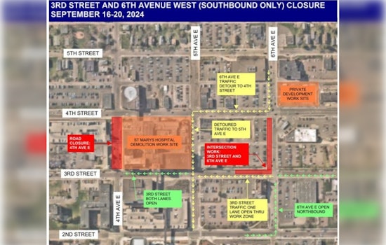 Duluth Advisory: Upcoming Partial Closure at Third Street and Sixth Avenue East Starting This Monday