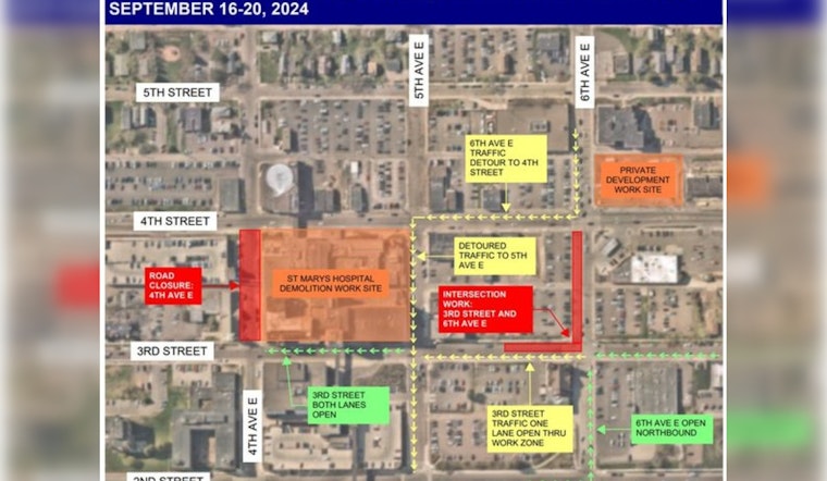 Duluth Advisory: Upcoming Partial Closure at Third Street and Sixth Avenue East Starting This Monday
