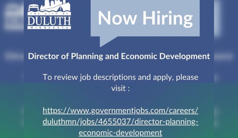 Duluth Seeks New Planning and Economic Development Director to Spearhead City Growth