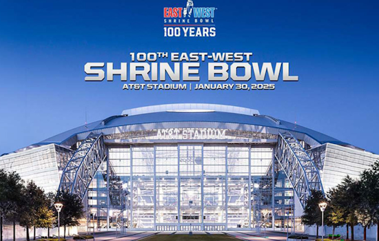East-West Shrine Bowl Marks Centennial Game at AT&T Stadium in Arlington, Televised on NFL Network