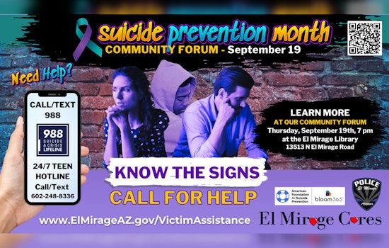 El Mirage Public Library Hosts Suicide Prevention Forum to Spread Awareness and Offer Vital Resources