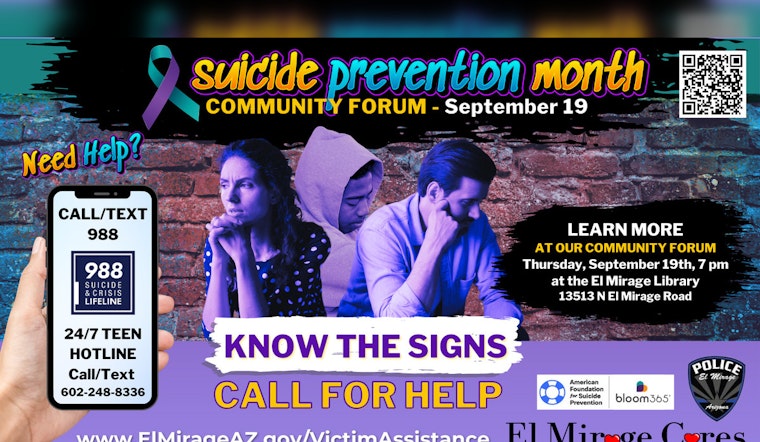 El Mirage Public Library Hosts Suicide Prevention Forum to Spread Awareness and Offer Vital Resources