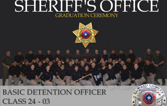 El Paso County Welcomes New Sheriff's Detention Officers at Graduation Ceremony