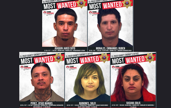 El Paso Law Enforcement and Crime Stoppers Unveil Updated Most-Wanted List, Seek Community's Help to Locate Fugitives