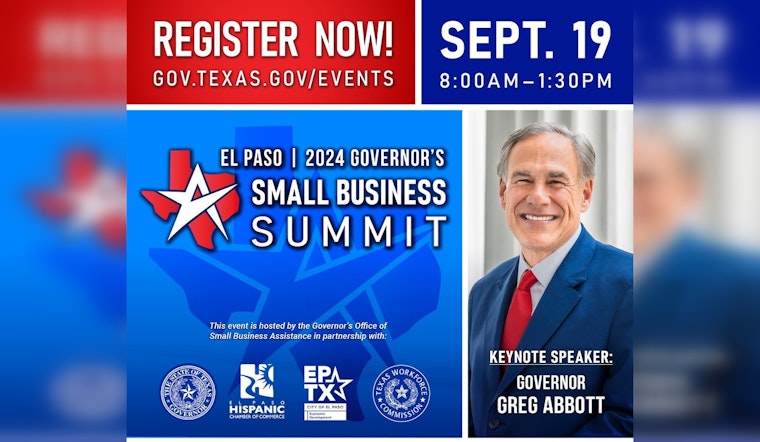 El Paso to Host Governor Abbott's Small Business Summit During Hispanic Heritage Month