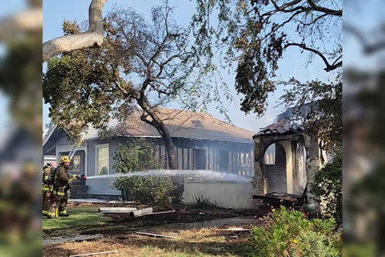 Explosive Fire Decimates Monrovia Home, Resident Missing as Firefighters Battle Blaze