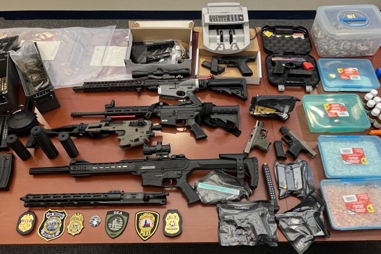 Fall River Man Charged in New Bedford Sweep on Narcotics and Arms Trade, 'Ghost Guns' and Drugs Seized