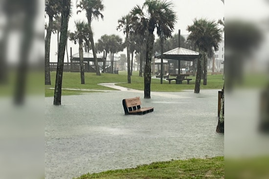 Fernandina Beach Battles Unprecedented Flooding at Main Beach Park Amidst Rainfall Surge