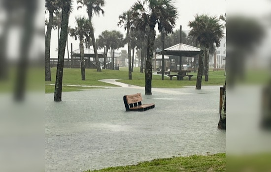 Fernandina Beach Battles Unprecedented Flooding at Main Beach Park Amidst Rainfall Surge