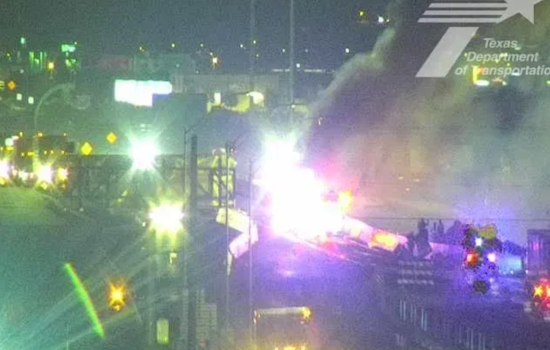 Fiery Semi-Truck Incident Closes I-10 East near Vinton, No Injuries Reported